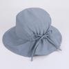Summer Sun Hat Women's Bow Fisherman Hat Large Brim Basin Hat