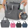 Multi-Pocket Insulated Handbag: Large Capacity Aluminum Foil Lunch Bag for Commute