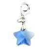 Popular Alloy Earrings Accessories Colorful Five-Pointed Star Pendant Keychain Lobster Clasp Keyring Bag Accessory