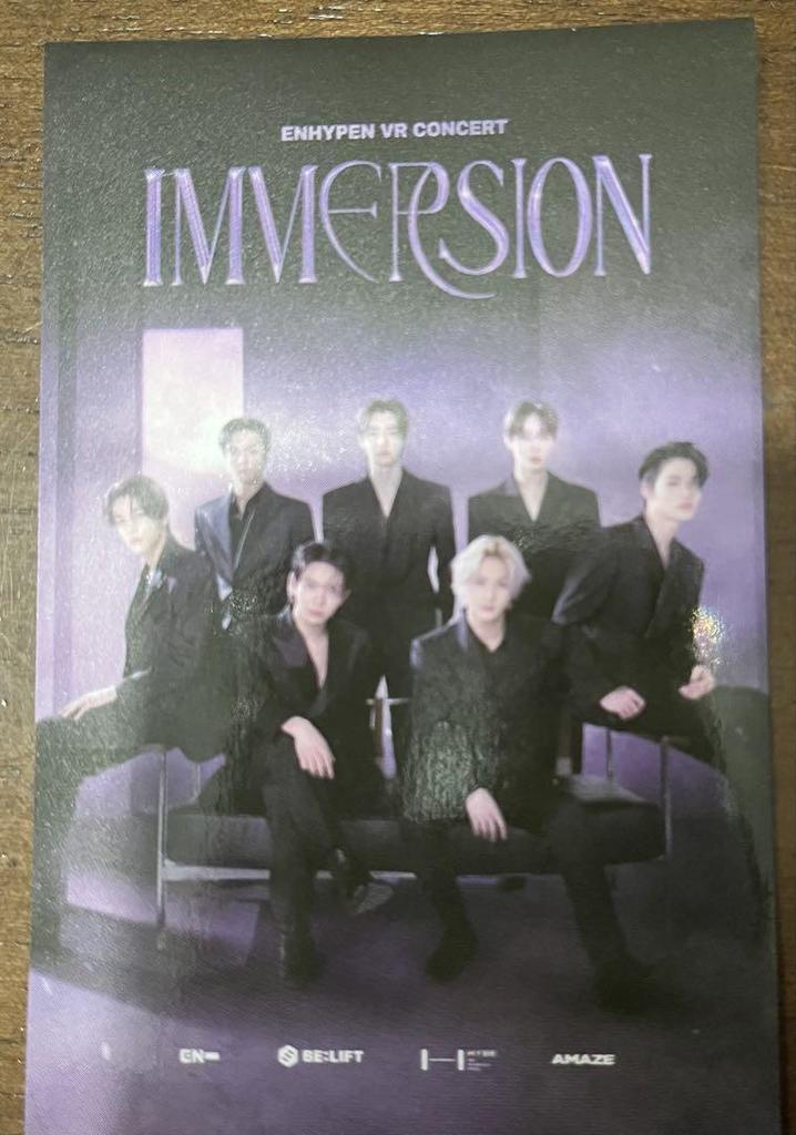 [USED] ENHYPEN VR IMMERSION Niki Admission Bonus Trading Card Enap