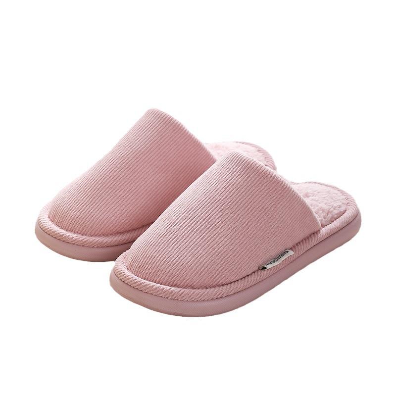 2025 New Women's Plush Cotton Slippers: Thick-Soled, Warm, Autumn/Winter Indoor Shoes