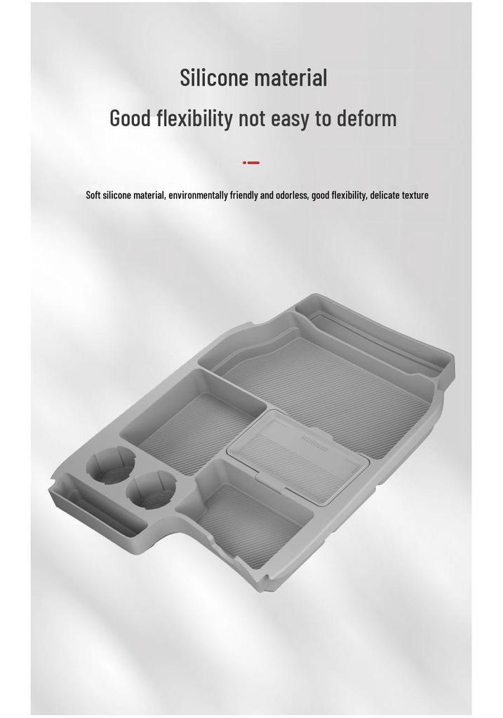 Silicone Organizer Box for Toyota Sienna Center Console - Car Accessories Modification Parts