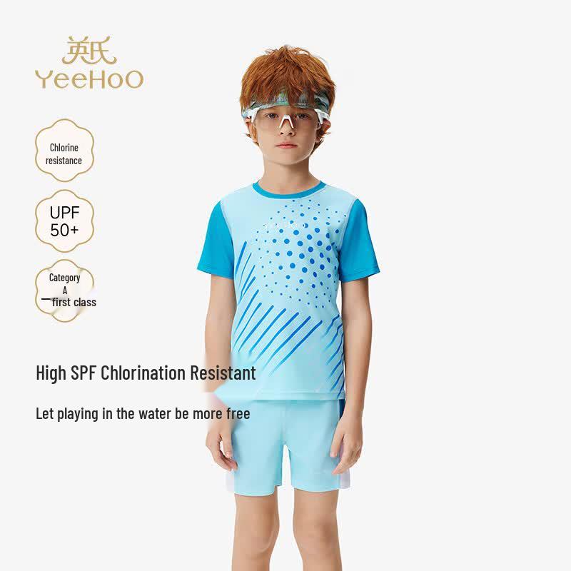 YEEHOO Boys' UV Protection Split Swimsuit