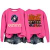 Women's Fashion Casual Long Sleeve Loose Printed Sweatshirt