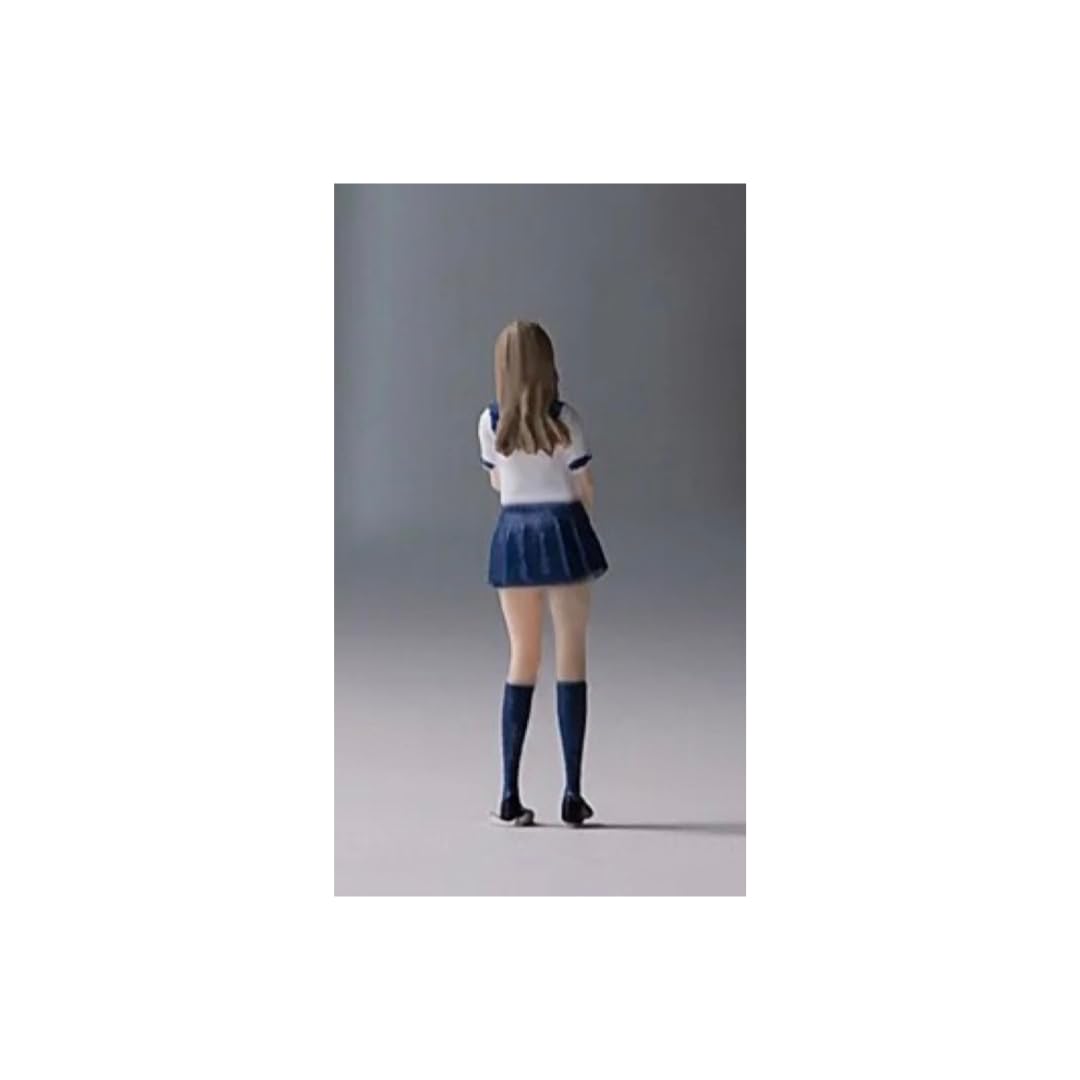164 scale figure of a girl in uniform, model diorama, item number 222223743 [Used]