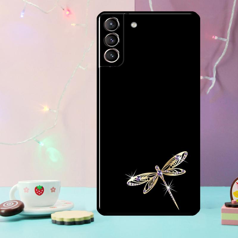 Dragonfly Animal Art Phone Case For Samsung Galaxy S24 S25 Ultra S21 S22 S23 Ultra S9 S10 S20 Plus S25 FE Cover