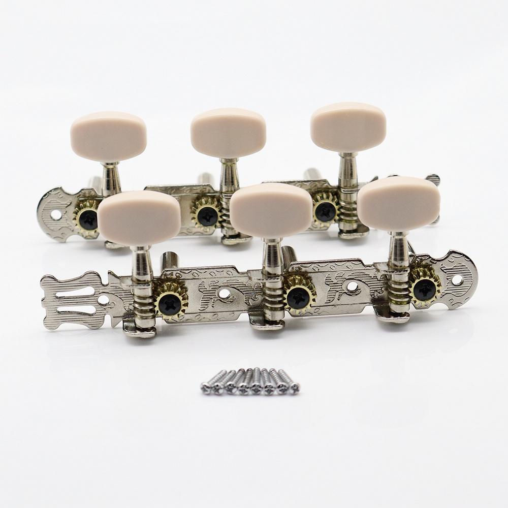 

1set Acoustic Guitar String Tuning Pegs Keys Tuners Machine Heads with Carved pattern for Guitar Parts Accessories