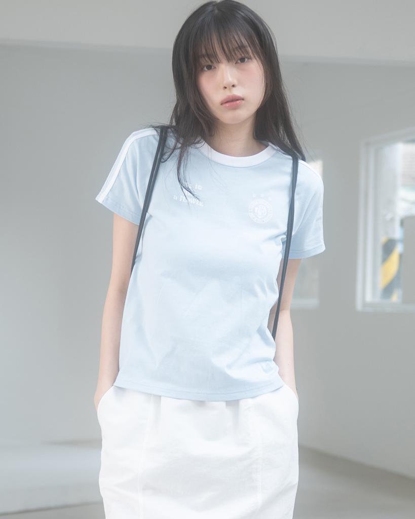 HAVISM W Llf Uniform S/S Tee(Sky Blue)
