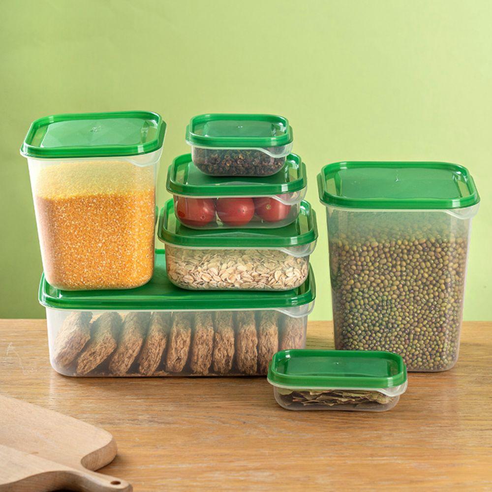 17Pcs/Set Plastic Fresh Keeping Box with Lid Airtight Container Meal Prep Container Dishwasher