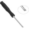 5PCS Mini Slotted Screwdriver, 2mm Flat Head for Watch Eyeglasses Electronics Toy Repair, Non-magnetic, 3.27"(83mm) Total Length (Black Handle)
