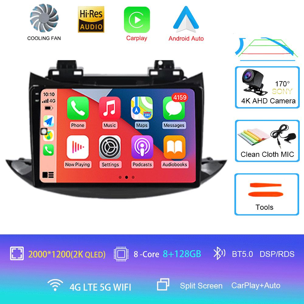 For Chevrolet Tracker Trax 2016 - 2019 Android 14 Auto Car Radio Multimedia Video Player Bluetooth GPS Navigation DSP Carplay BT