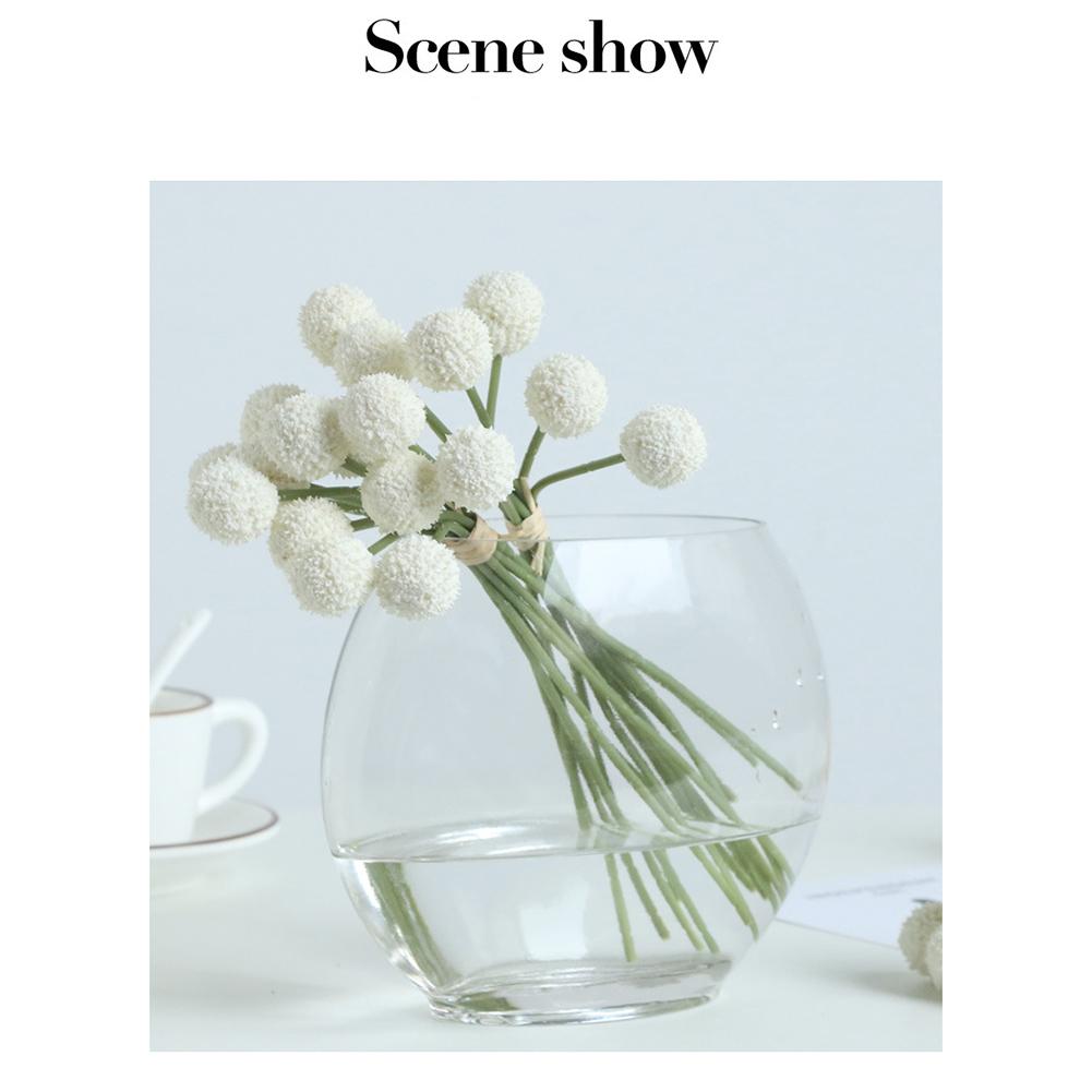 1 Bund Künstliche Kugel-Chrysanthemen, 9-köpfige Einfarbige Simulierte Blumen Mehrfarbig Optional, Heim-Innen-Dekorationen mit Kunstpflanzen