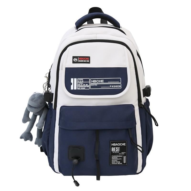 Schoolbag Korean version ins Japanese trend large capacity fashion versatile junior high school student travel computer backpack