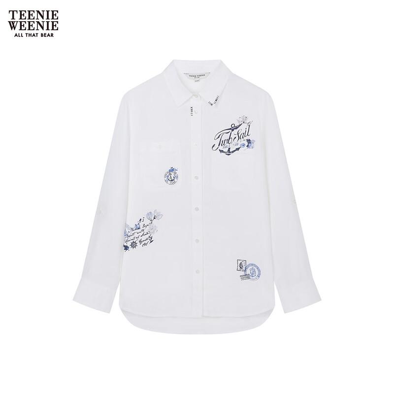Teenie Weenie Bear Letter Women s Shirt L