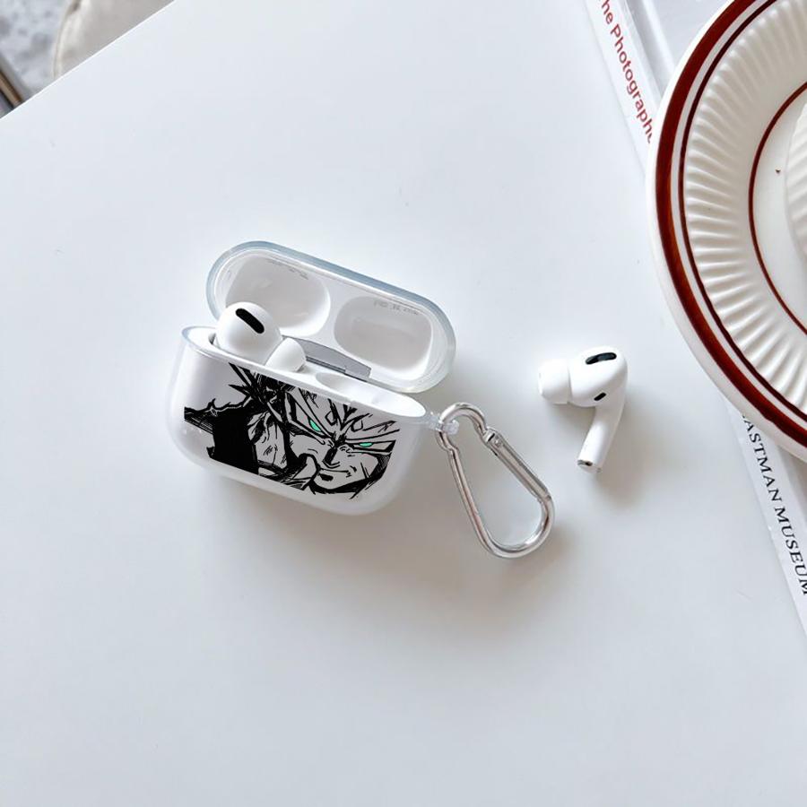 Clear Earphone Cases Cover Case For Airpods Pro2 2 1 3 4 Pro3 Pro Dragons-Ball Gokus Vegeta
