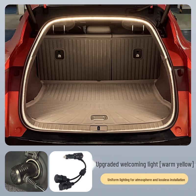 Compatible with Xiaomi YU7 Trunk Ambient Light, Flowing Taillight, SU7 Decorative Light, and Cigarette Lighter LED Splitter