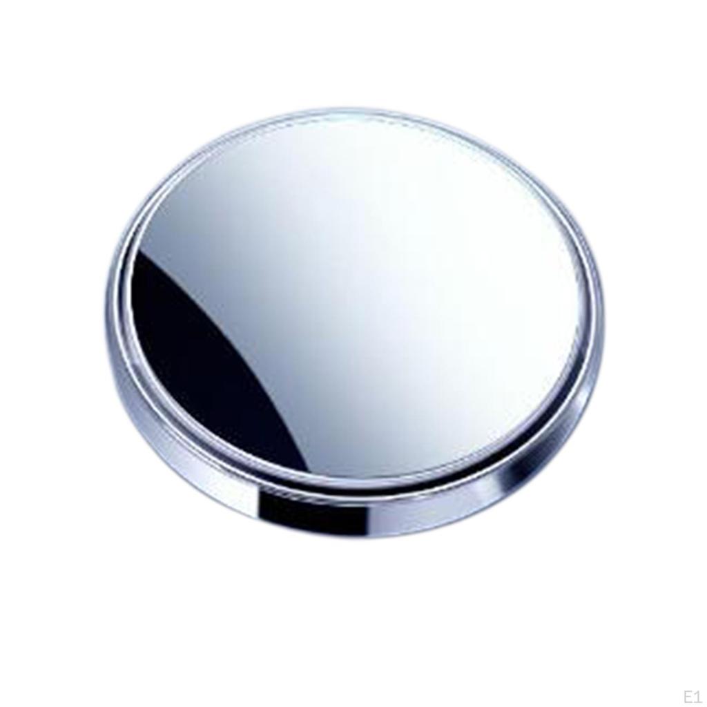 2 Pieces Blind Spot Mirror Round Clear Glass with Housing Protection Rear View Wide Angle for