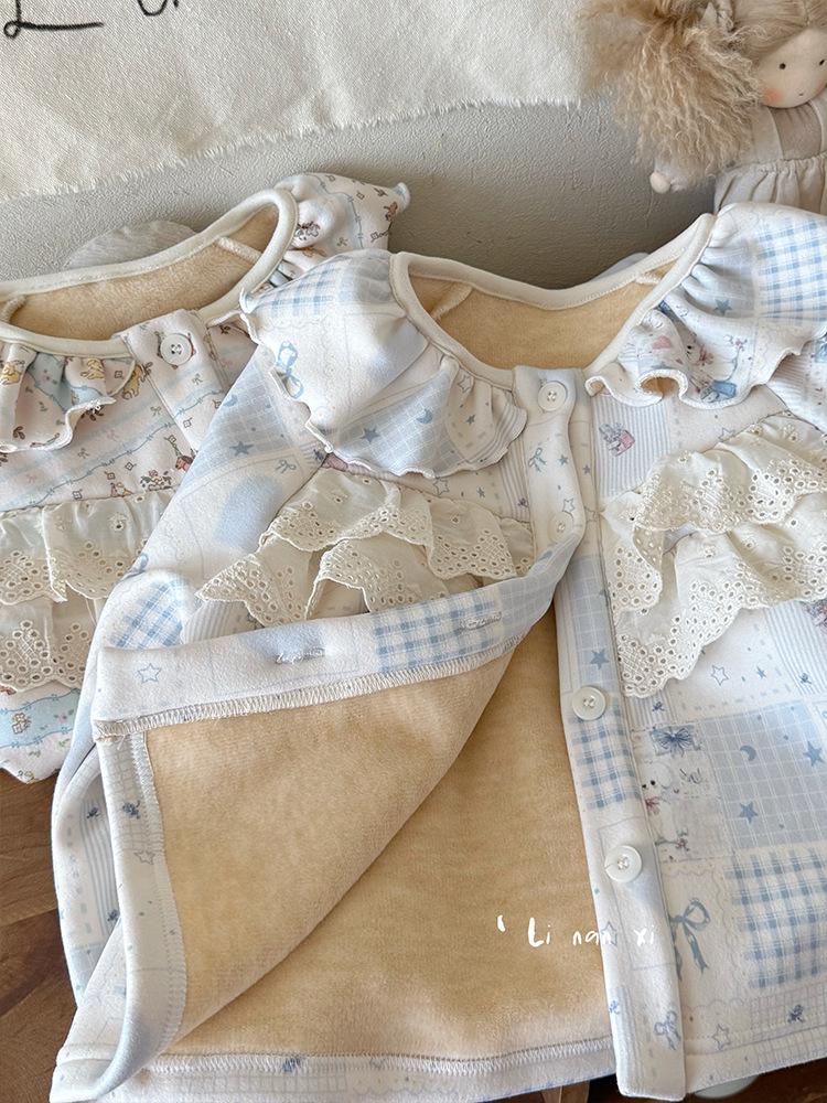 Girls' Winter Pajama Set - Cozy Autumn Homewear for Babies & Kids