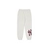 MLB Knitted Sweatpants Unisex White 3APTB0526-50IVS