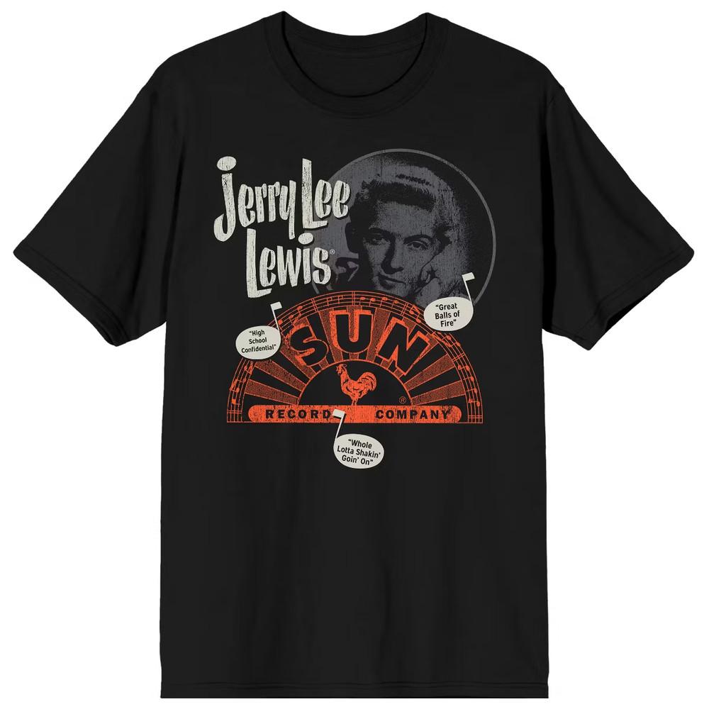 NEW Jerry Lee Lewis Gift For Fans Heavy Cotton Black T Shirt S-5XL SE794 Unisex T-Shirt