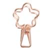 100pcs   Clips Cute Flower Shape Metal Hollowed   Tail Clips Paper Clamps for   Document Ticket