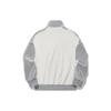 Li Ning Color Block Stand Collar Loose Knit Jacket Women Jacket Off-White Extreme-Gray AFDU268-3
