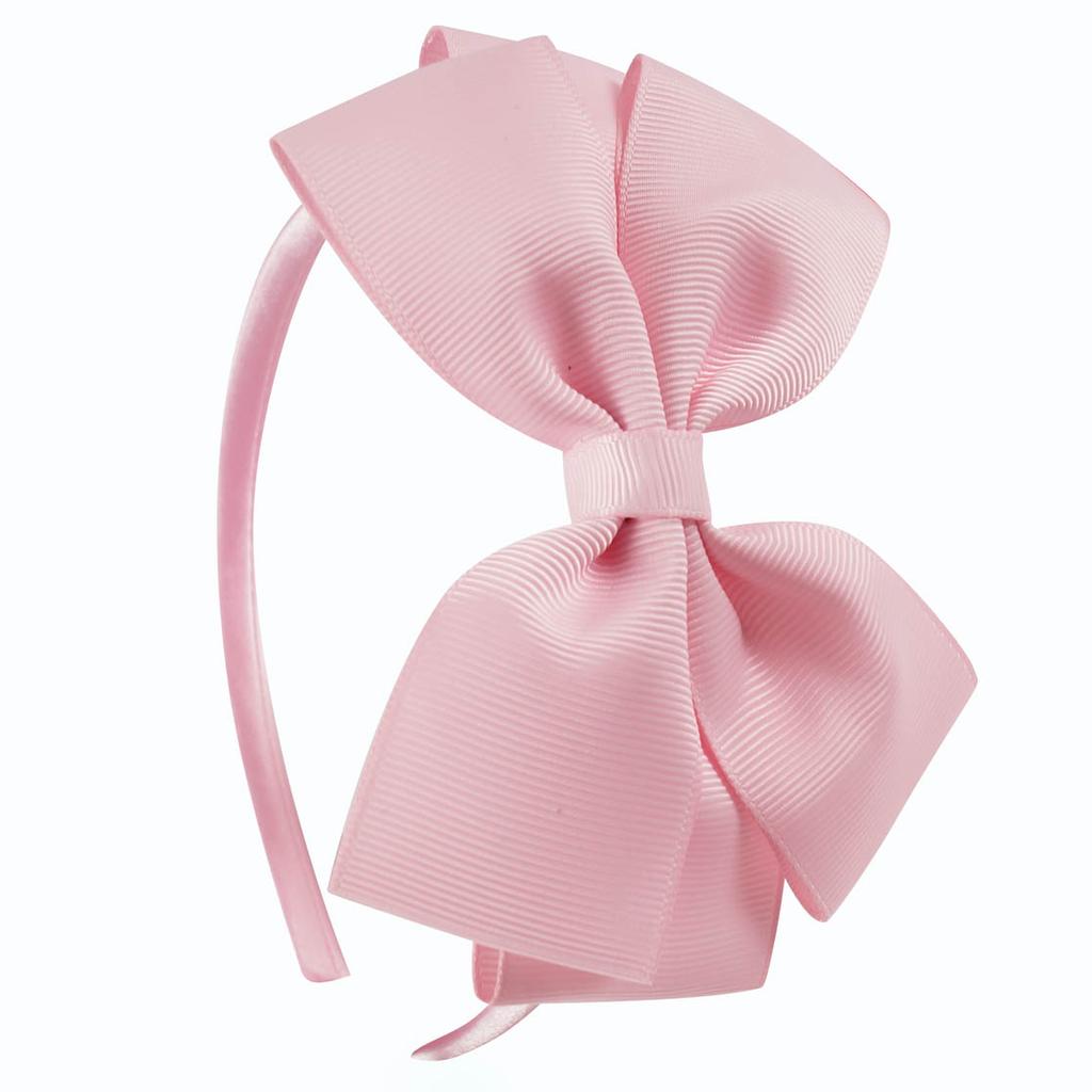 20 Solid Color Bows Hairbands Wide Large Bownot Ribbon Hair Hoop Bands For Baby Girls Kids Children's Hair Accessories Hairbands