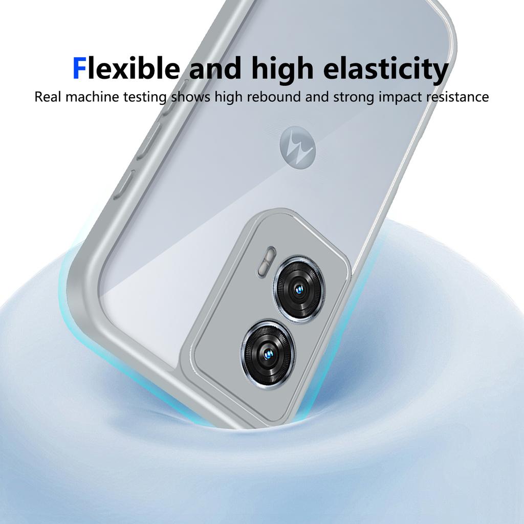 For Motorola Moto G85 XT2427-3 Case Plating Bumper Shockproof Clear Back Cover Hard Matte Phone Case for Moto G85 MotoG85 XT2427