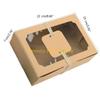 F26C Cake Boxes Paper Candy Box Paper Treat Boxes 12PCS for Biscuits Cookie Desserts