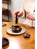 Cipher Yixing Original Ore Purple Clay Zisha Eggplant Gourd Teapot - Handmade Carved Gongfu Tea Set