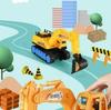 Large Children's Inertia Excavator Toy - Engineering Vehicle Model for Kids
