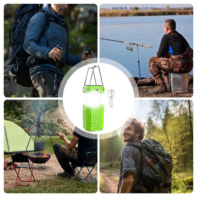 Camping Light Lightweight Solar Light Waterproof 3000Mah Rechargeable Portable Lantern For Survival Car Backpacking Travel Tent