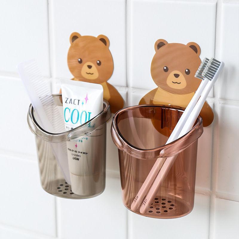Bathroom Shelf, No-drill, Wall-mounted Storage Box, Toothpaste And Toothbrush Storage Rack