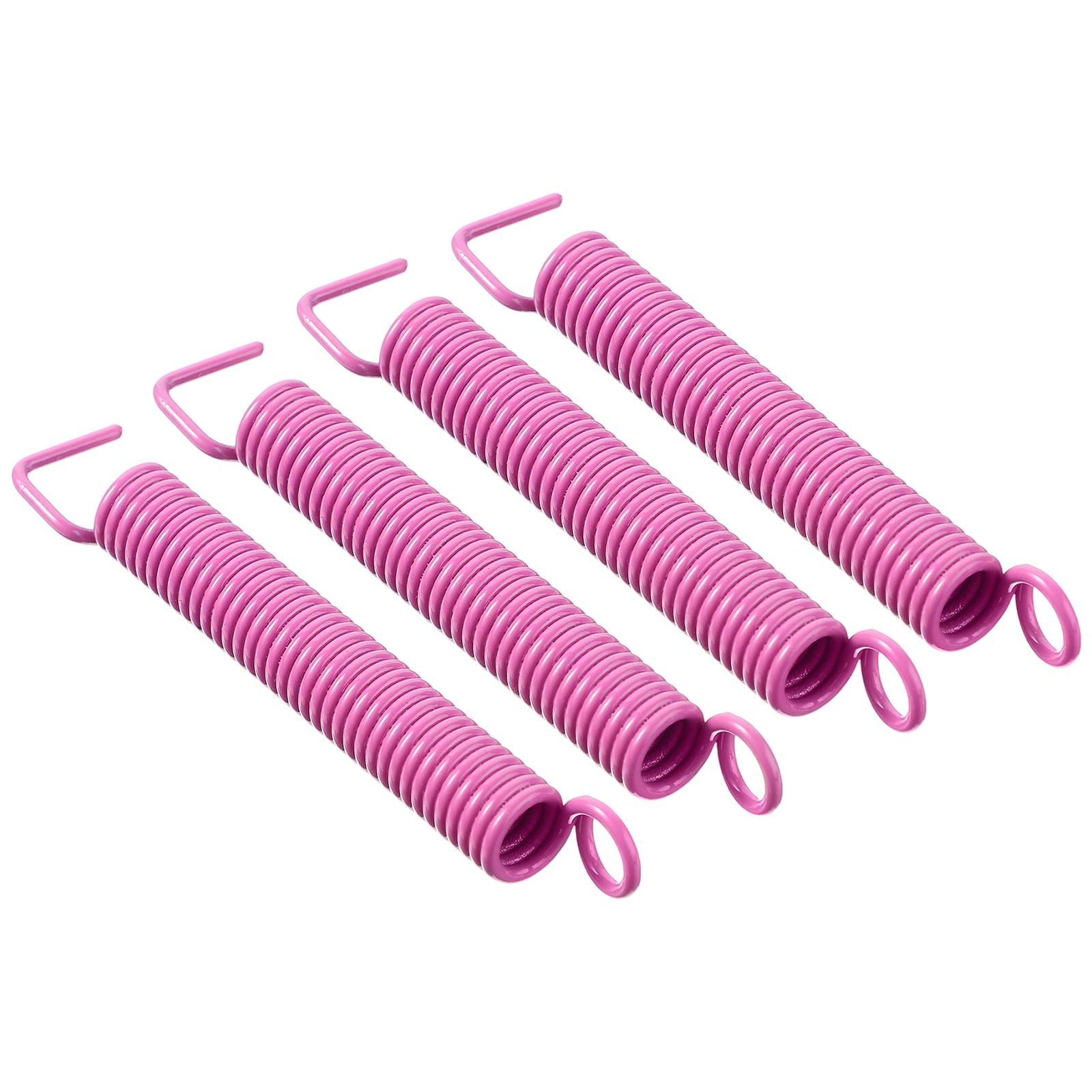 4Pcs Guitar Tremolo Springs Carbon Steel Tremolo Bridge Tension Spring Stable Tuning Replacement for Stratocaster & Bass розовый