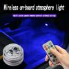 Wireless Adhesive LED Car Interior Ambient Light Remote Control Decoration Auto Roof Foot Atmosphere Lamp Bicycle Tail