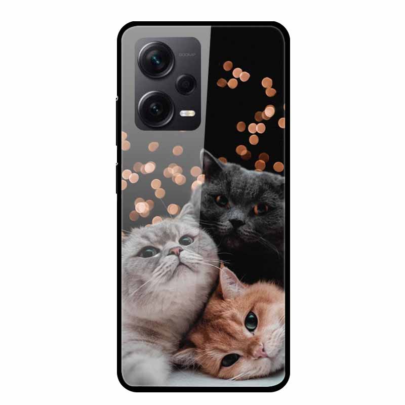 Tempered Glass Cases For Redmi Note 12 Pro Plus 5G Covers Note12 Hard Back Covers for Xiaomi Redmi Note 12 Pro Capas Protective