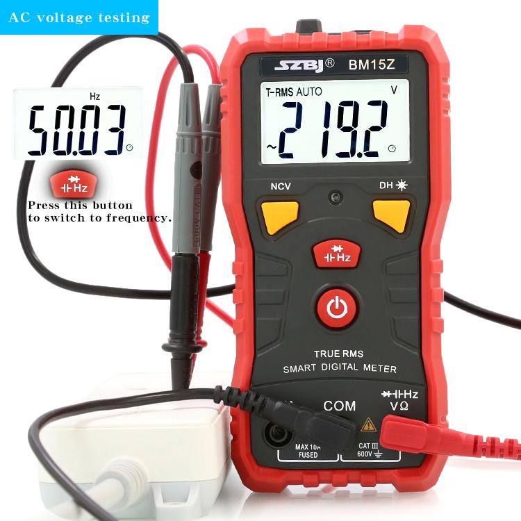 SZBJ BM15Z Multifunctional Household Automatic Digital Multimeter with High Precision and Capacitance Measurement.