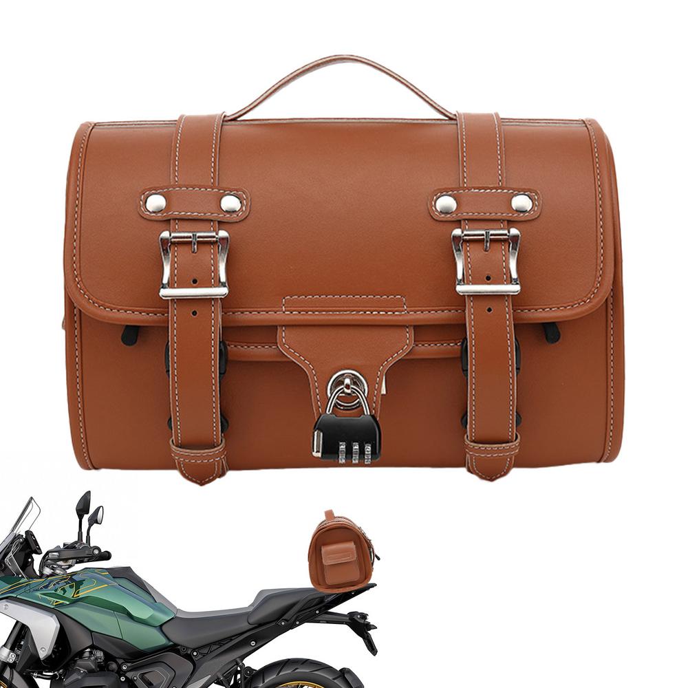 

Motorcycle Seat Bag Retro Motorcycle Luggage Rack Bags Multifunctional Luggage Bags Tail Bags For Motorcycles Motorcycle Storage