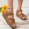 Fashion Plus Size Fashion Wedge Sandals Women Summer 2025 Casual Platform Walking Sandalias Mujer Comfortable Non Slip Beach Shoes Woman