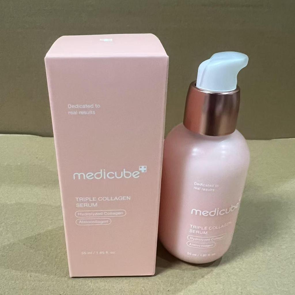 Kim Hee-sun's Medicube Kollagen Hautpflege-Set – Ampulle, Serum, Sonnenschutz, Gesichtsreiniger, Schlammmaske