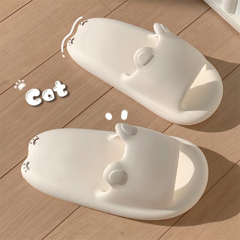 The Cartoon Shoes Are Cute and Have A Poop Feel. The Slippers Are Soft Soles In The Women's Room and Cool In One Character