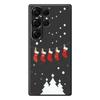 For Samsung Galaxy S25 Ultra Case Christmas Stockings Pattern Printing Straight Edge TPU Phone Back Cover