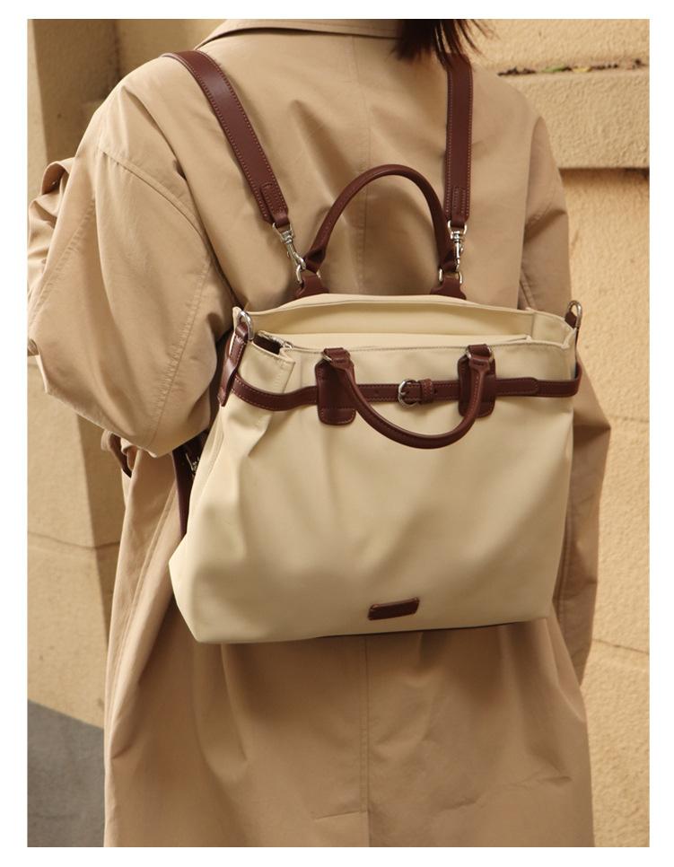 

Корейская версия нейлоновой большой сумки для ноутбука, рюкзака для Mac 13 дюймов, большой емкости, сумка-мессенджер для женщин