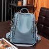 2024 Korean Fashion Women's Soft Leather Multi-Purpose Backpack - Versatile Schoolbag & Casual Travel Bag