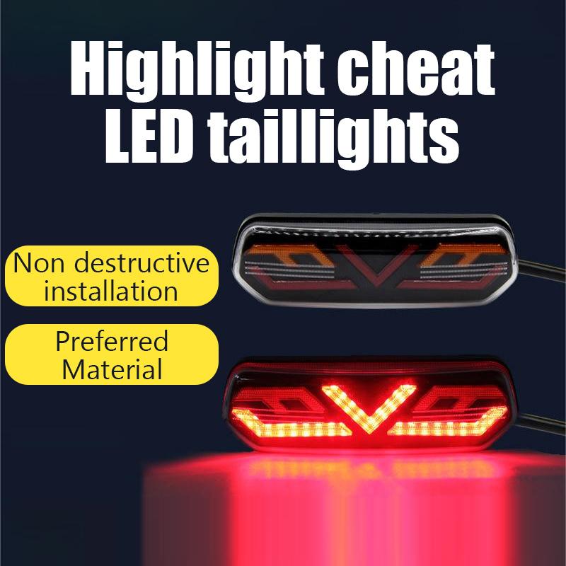 Tylne Światło LED Tylne Światło Samochodu Elektrycznego Motocykla Tylne Światło Przeciwmgielne Światło Pozycyjne Światło Hamowania Światło Konwersji