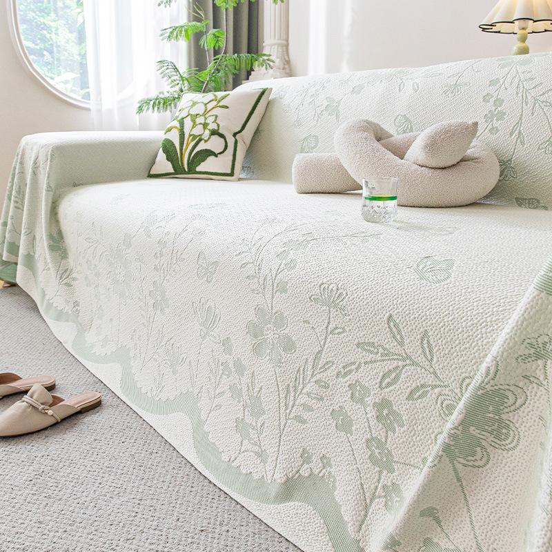 

Летнее диванное полотенце из ледяного шелка, чехол на диван во всю длину, универсальный чехол-накидка на диван, защита от царапин кошек 180*130cm