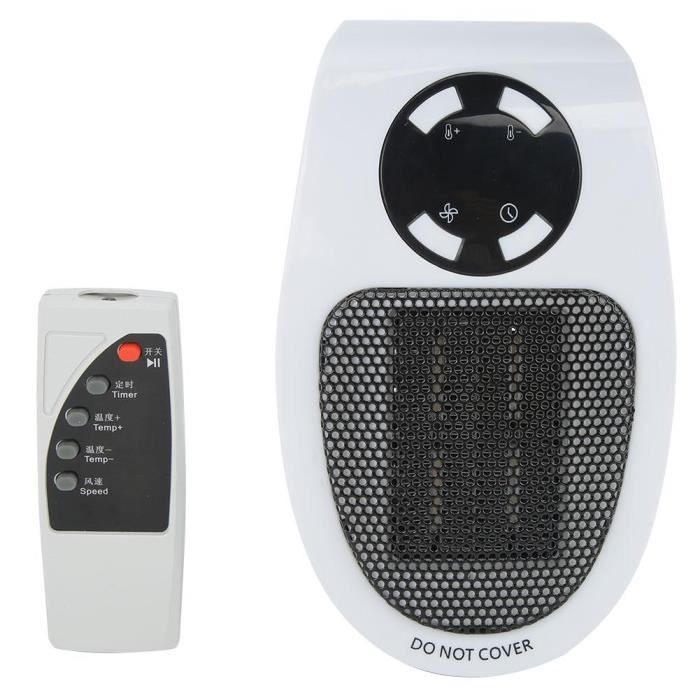 Chauffage électrique céramique CTP - Portable - Télécommande - 500W