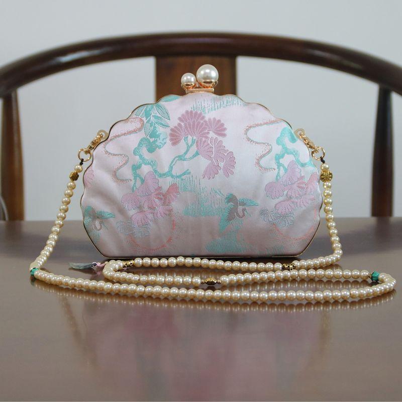 

Винтажное китайское парчовое ожерелье из ракушек и бусин, оригинальный кошелек для монет Style eight