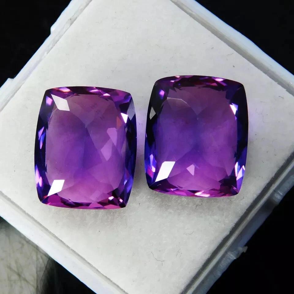 Certified Natural Purple Tanzanite A+ Cushion Cut 16 Ct Beautiful Gemstone