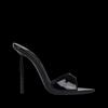 High Heels Pointed Fish Mouth Ultra-thin Heel Patent Leather Simple Cool Slippers New Wear Sexy Red Wedding Sandals Women